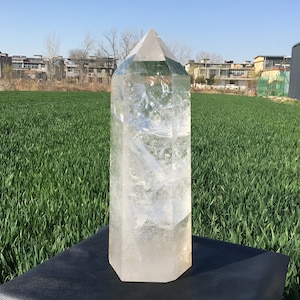 Natural Clear Quartz Obelisk,BIG Quartz Crystal Wand Piont,Crystal Tower,Mineral Specimens,Home Decoration,Reiki Healing