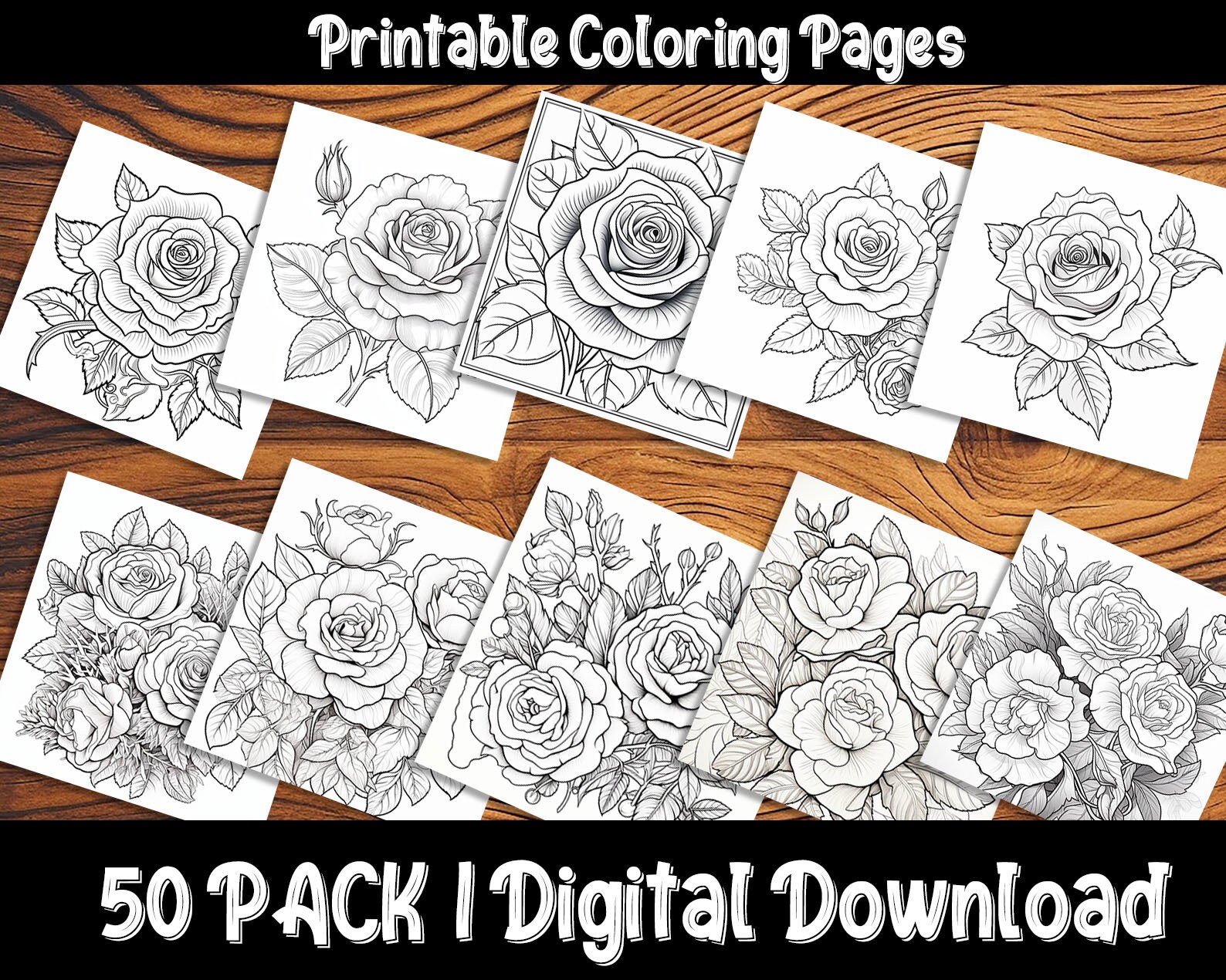 Roses Coloring Pages: Unleash Your Creativity With Our Beautiful, Hand