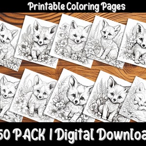 Baby Fox Coloring Pages: Discover the Charm of the Forest with Our Adorable and Easy-to-Color Fox Designs image 6