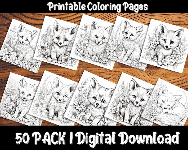 Baby Fox Coloring Pages: Discover the Charm of the Forest with Our Adorable and Easy-to-Color Fox Designs image 6