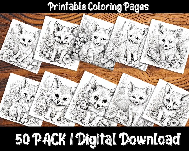 Baby Fox Coloring Pages: Discover the Charm of the Forest with Our Adorable and Easy-to-Color Fox Designs image 4