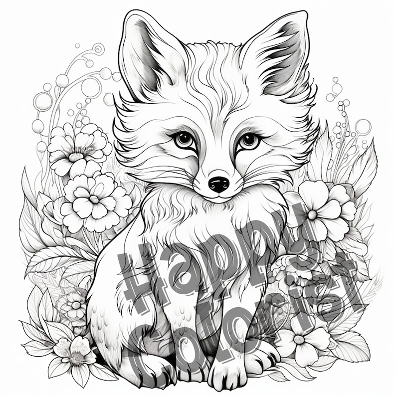 Baby Fox Coloring Pages: Discover the Charm of the Forest with Our Adorable and Easy-to-Color Fox Designs image 8