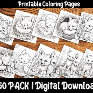 Baby Fox Coloring Pages: Discover the Charm of the Forest with Our Adorable and Easy-to-Color Fox Designs image 7