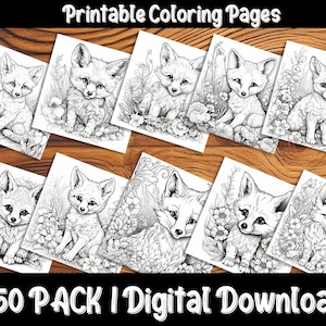 Baby Fox Coloring Pages: Discover the Charm of the Forest with Our Adorable and Easy-to-Color Fox Designs image 3