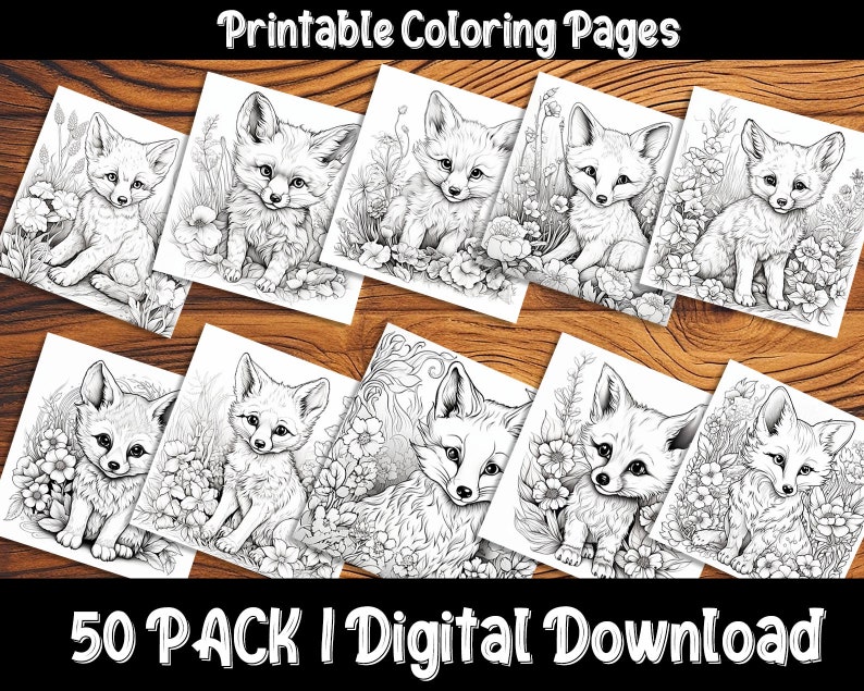 Baby Fox Coloring Pages: Discover the Charm of the Forest with Our Adorable and Easy-to-Color Fox Designs image 3