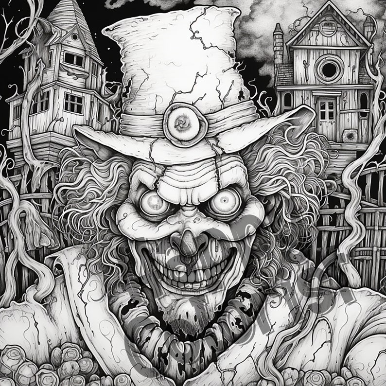 Haunted Halloween Adult Coloring - Il 794xN.5011145434 3ix4