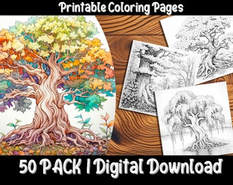 Trees Coloring Pages: Explore the Beauty of Nature with Our Fun and Easy-to-Color Tree Designs