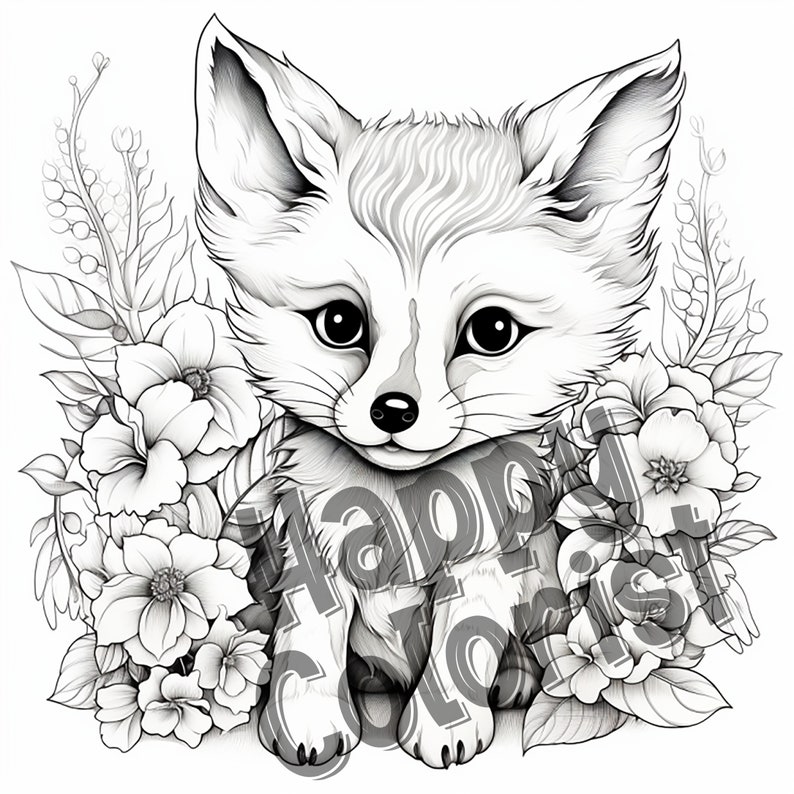 Baby Fox Coloring Pages: Discover the Charm of the Forest with Our Adorable and Easy-to-Color Fox Designs image 9
