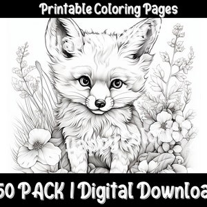 Baby Fox Coloring Pages: Discover the Charm of the Forest with Our Adorable and Easy-to-Color Fox Designs image 2