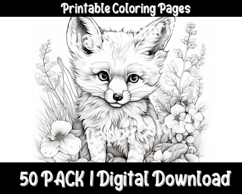 Baby Fox Coloring Pages: Discover the Charm of the Forest with Our Adorable and Easy-to-Color Fox Designs image 2