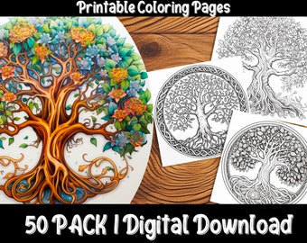 Fun Tree of Life Coloring Sheets: Color and Learn About Nature's Magic
