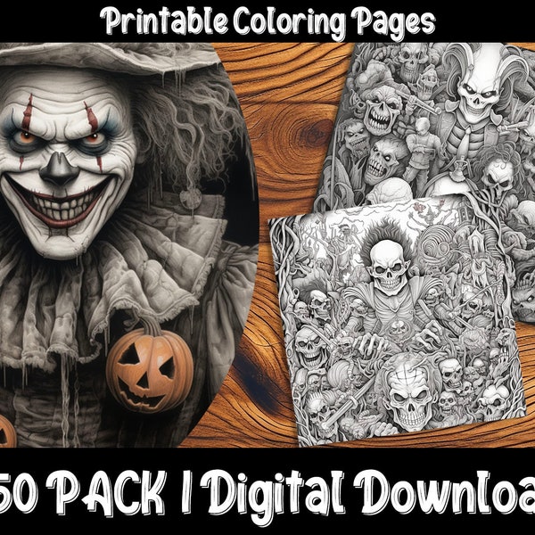 Coloring Pages Horror Movies - Etsy