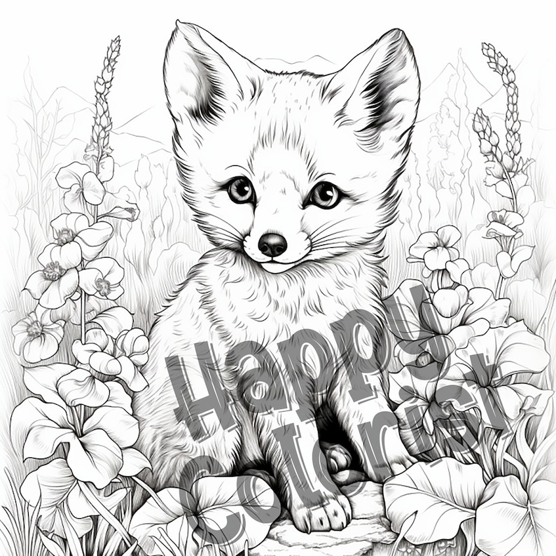 Baby Fox Coloring Pages: Discover the Charm of the Forest with Our Adorable and Easy-to-Color Fox Designs image 10
