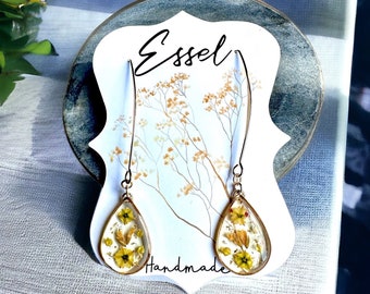 Essel Handmade: Sunshine Serenity Bloom Oorbellen Nikkel- en loodvrij