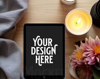 Romance Novel Book Mockup Floral | eBook mockup | ebook cover | blank ipad mockup | digital book cover | Book Mockup Canva | Cozy Hygge vibe