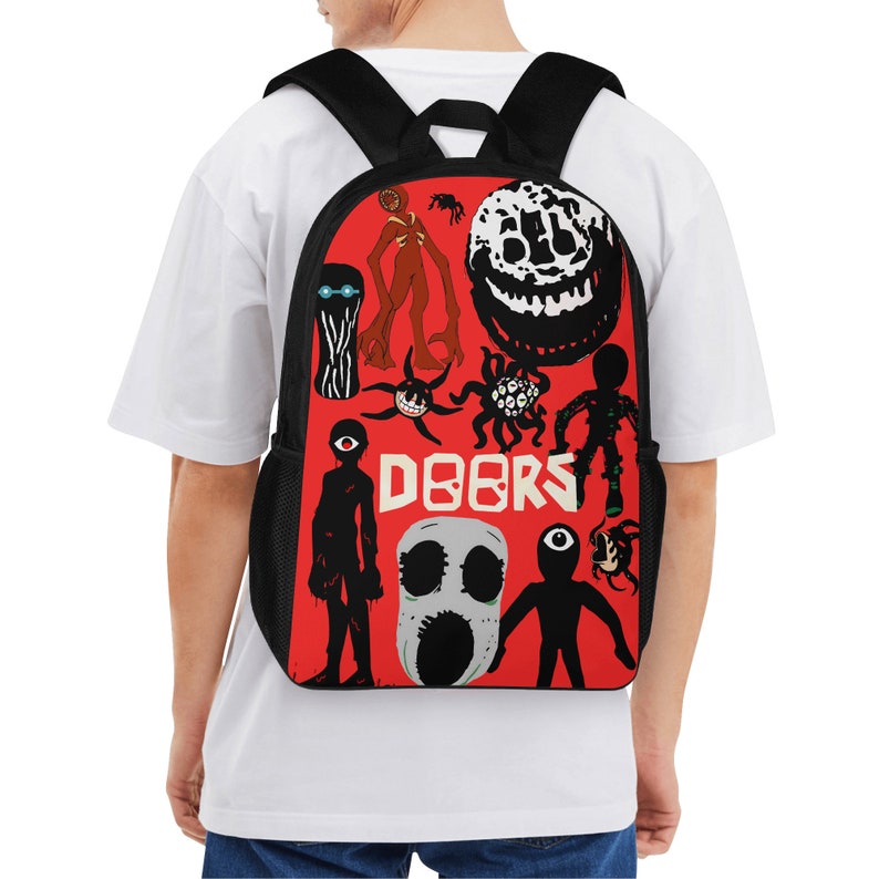 Doors Roblox Doors Entities Roblox Game School Backpack in Etsy