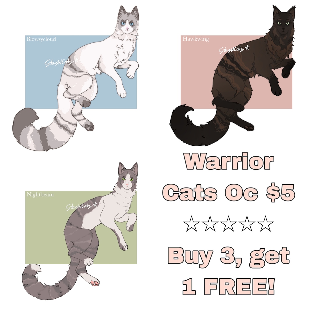 Warrior Cats OC Art Commission - Etsy Australia
