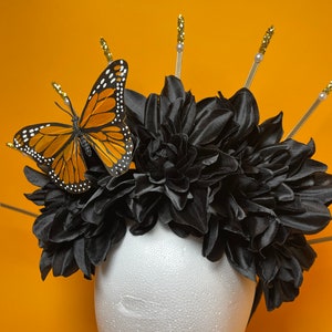 24 Pieces 4.7 Inch Halloween Butterfly Wall Decor Artificial Monarch