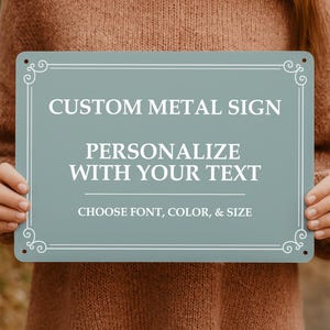 Custom Metal Sign -  Outdoor Sign - Parking Sign - Business Sign - Property Sign #MS01