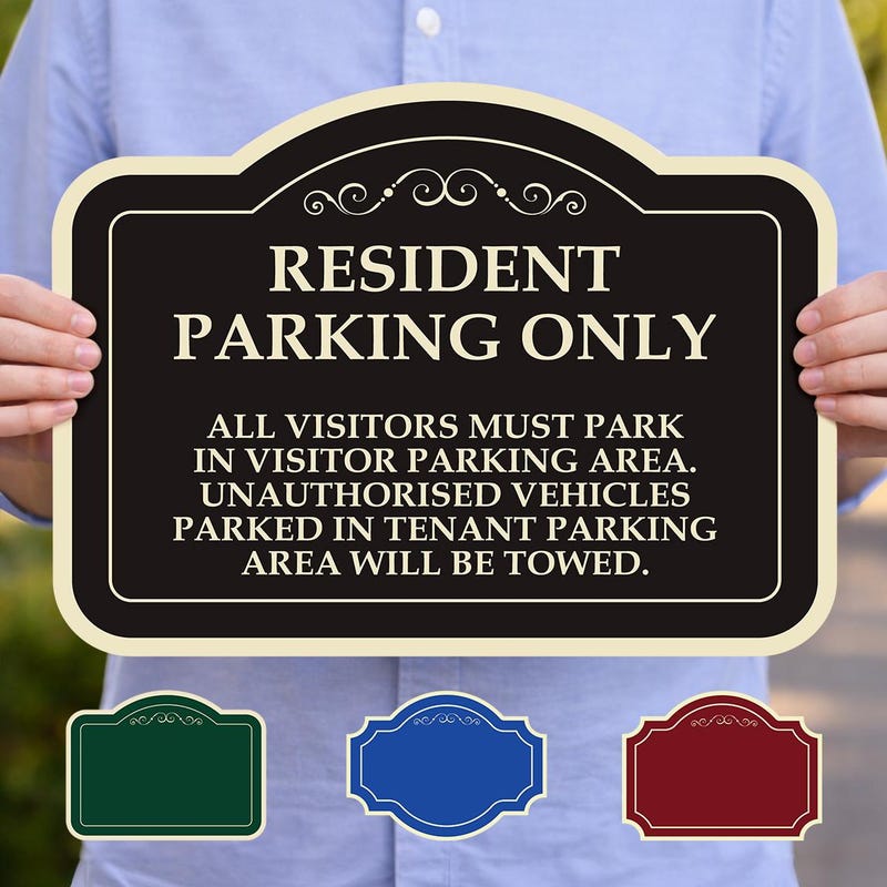 Residents Only Resident Only Signs - Etsy