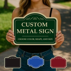 Custom Metal Sign -  Outdoor Sign - Parking Sign - Business Sign - Property Sign #MS01