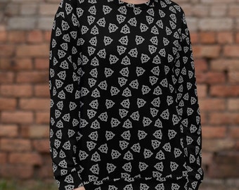 NORSE SYMBOLY: Vegvisir Sweatshirt, the Perfect Medieval Gift, Viking motifs, Vegvisir Design, Nordic Warriors