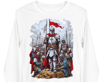 Dive into the Era of the Knights Templar with Our Exclusive Unisex Vintage Style T-Shirt, Featuring a Unique Design of black templar