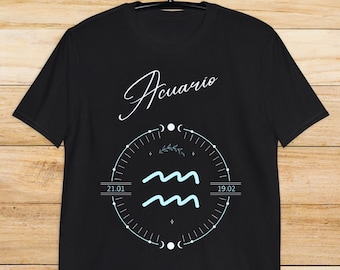 Aquarius T-shirt, Connect with your sign, Discover the Magic of the Horoscope and the zodiac