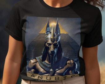 Egyptian Anubis Shirt, Connect with Ancestral Gods and History, Egyptian mythology