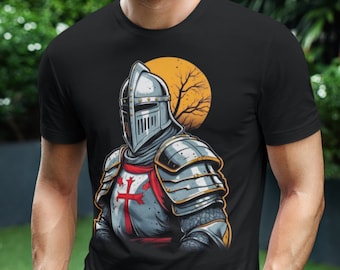 Dress in the spirit of the Knights Templar, leaders in the crusades and guardians of faith and knowledge, Cotton T-shirt