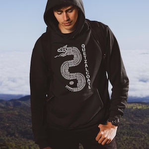 Quetzalcoatl Hoodie, Spirit and Mysticism of Mesoamerican Culture, Legacy of Quetzalcoatl, Symbol of Wisdom and Rebirth