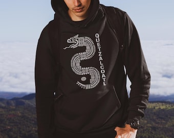 Quetzalcoatl Hoodie, Spirit and Mysticism of Mesoamerican Culture, Legacy of Quetzalcoatl, Symbol of Wisdom and Rebirth