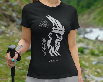 VIKING T-shirt with Nordic symbols, dress with the strength of ancient warriors!