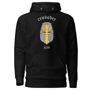 Medieval Crusader Hoodie | Spirit of the Crusades | Unique Historical Design