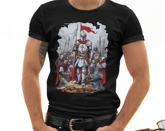 Templar T-shirt: Immerse Yourself in the Mystique of the Knights Templar with This Exclusive Design Inspired by the Medieval Era
