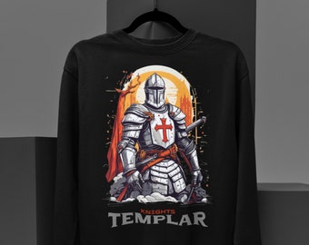 Templar Hoodie: Embrace the Honor and Strength of the Knights Templar, Impress with the Perfect Gift for Crusader Enthusiasts.