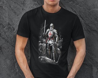 Knights Templar T-Shirt | Medieval Crusaders Design | Legendary Warriors