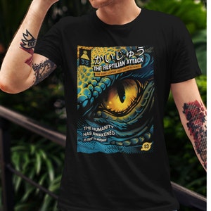 Reptilians Shirt, Lizard Eye Print, Conspiracy Theory, Unisex Alien t-shirt