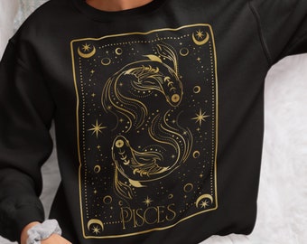 Immerse yourself in the mysticism of the Pisces sign with an astrological chart, Printed with a magical and mystical touch of your sign
