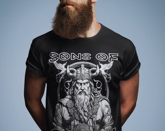 Explore the Norse Symbology on the Viking god ODIN T-shirt! Scandinavian Mystique