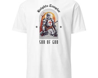 KNIGHTS TEMPLAR T-SHIRT | Medieval Crusader | Son of God Motto | Symbol of Honor and Faith