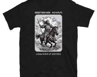 GENGHIS KHAN T-shirt Unique Design of the Mongolian Empire Softstyle Unisex