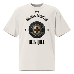 Knights Templar T-Shirt | Oversized Faded Style | Legacy of Bravery, Honor and Faith in the Medieval Crusades
