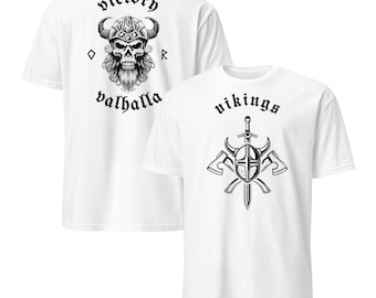 Viking Valhalla Tee | Viking Warrior Skull | Norse Mythology T-shirt