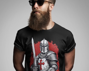 Knights Templar, legacy of honor and sacrifice with a warrior spirit on a crusader tee