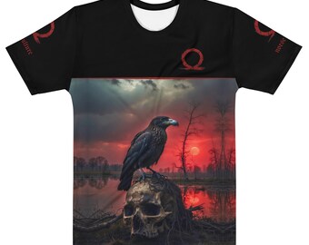Viking Warrior T-Shirt | Norse Culture & Mythology | Norse raven and skull design shirt