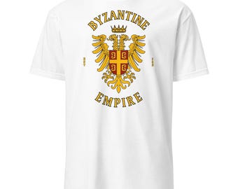 Byzantine Empire Heraldic T-Shirt | Double-Headed Eagle Emblem | Ancient Symbols | Roman Empire