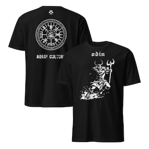 ODIN NORDIC T-SHIRT | Viking Power and Mythology | Runic Alphabet Design