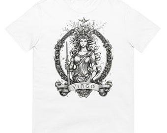 Mystical Virgo T-Shirt | Holistic Virgo Sign Design | Unique Zodiac Print
