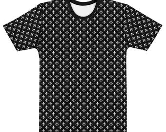 Medieval Heraldry Tee | Fleur-de-lis Print | Symbol of Honor and Purity